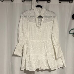 Elegant White Lace Dress